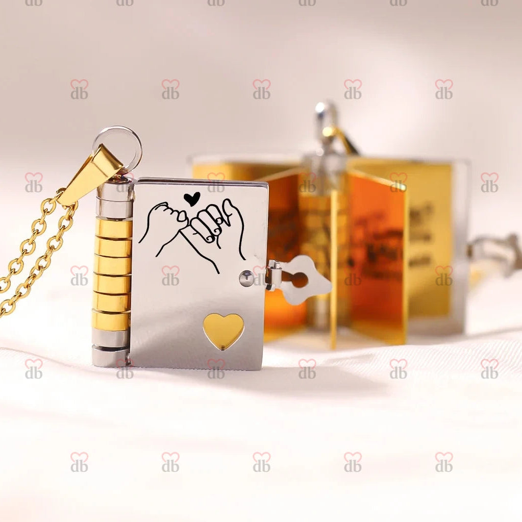 For Daughter - I'm Always With You Book Necklace