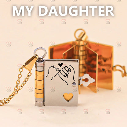 For Daughter - I'm Always With You Book Necklace