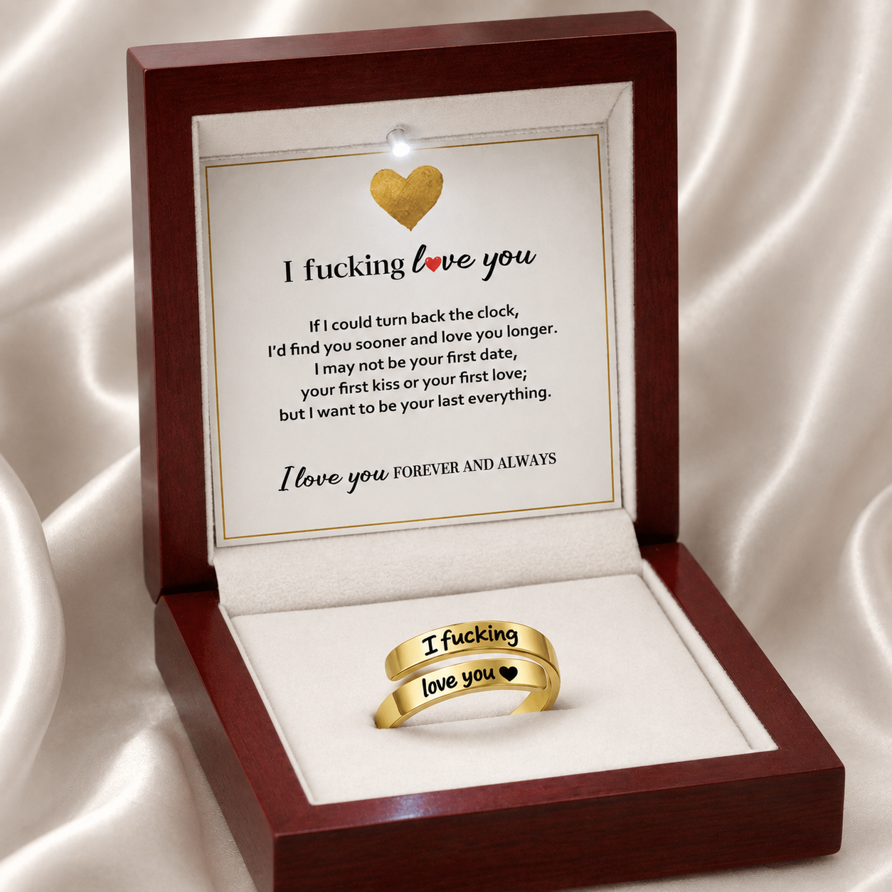 For Love - I Fucking Love You Ring