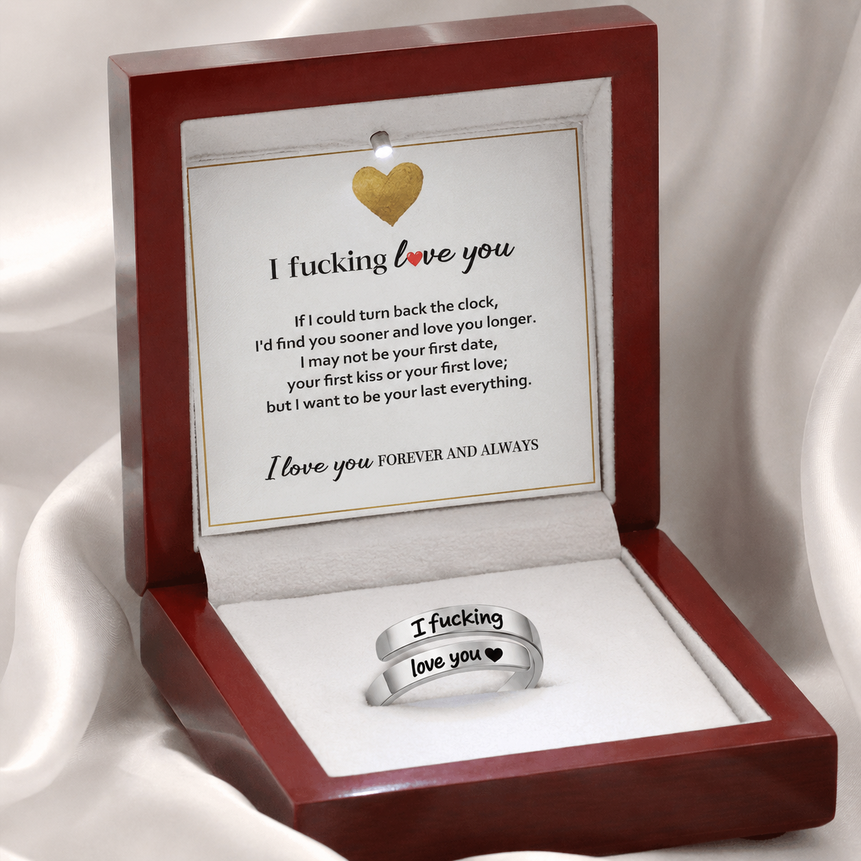 For Love - I Fucking Love You Ring