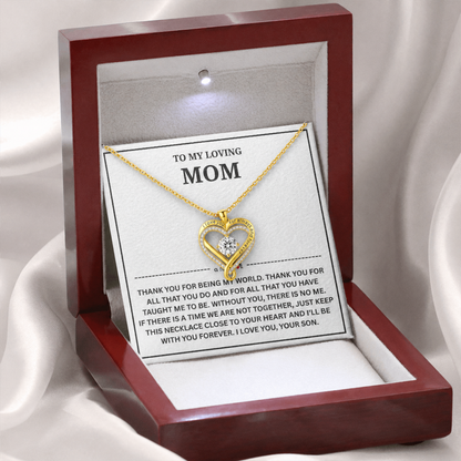 To My Mom | Thank You | Forever Love Necklace