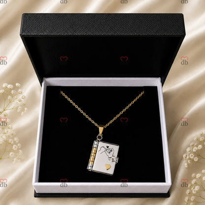 For Daughter - I'm Always With You Book Necklace