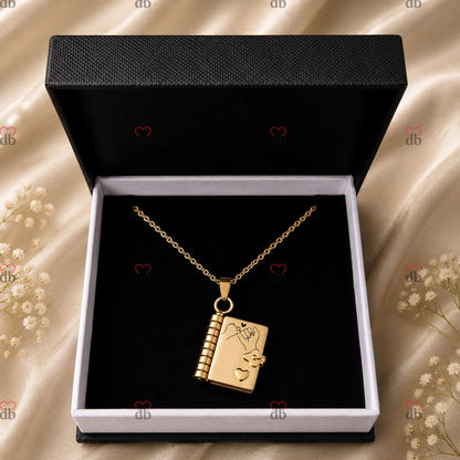 For Daughter - I'm Always With You Book Necklace