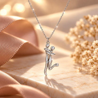 To My Soulmate Forever Hug Necklace