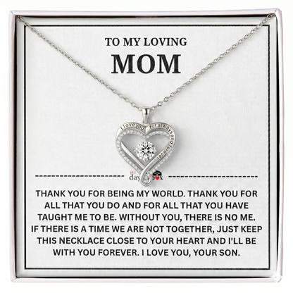 To My Mom | Thank You | Forever Love Necklace