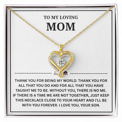 To My Mom | Thank You | Forever Love Necklace