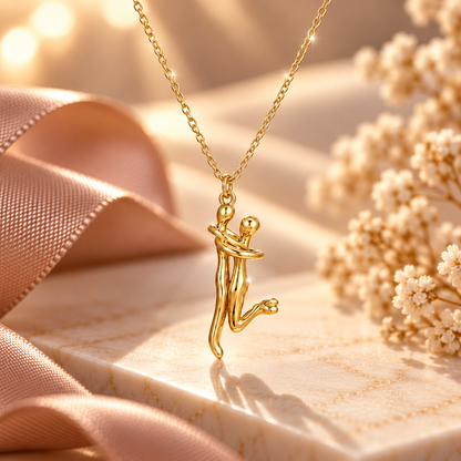 To My Soulmate Forever Hug Necklace
