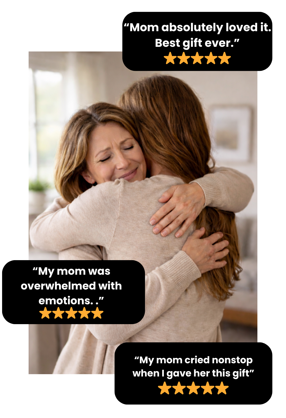 To My Mom - Love You Forever Heart Necklace