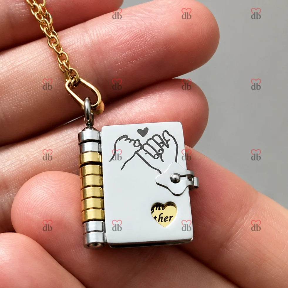 For Daughter - I'm Always With You Book Necklace