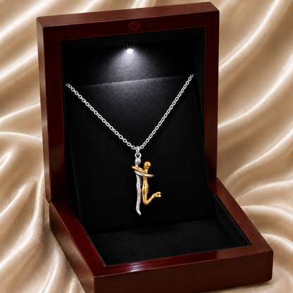 To My Soulmate Forever Hug Necklace