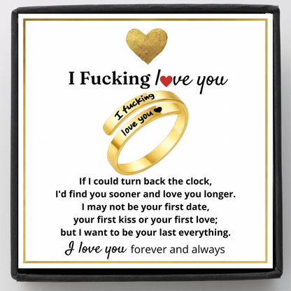 For Love - I Fucking Love You Ring