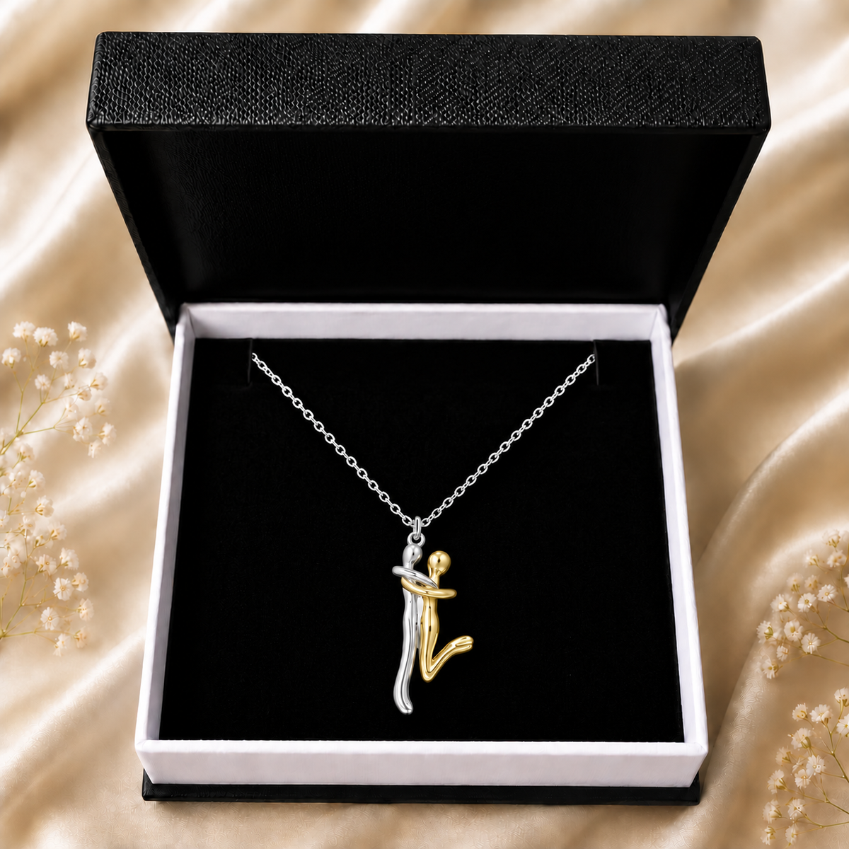 To My Soulmate Forever Hug Necklace