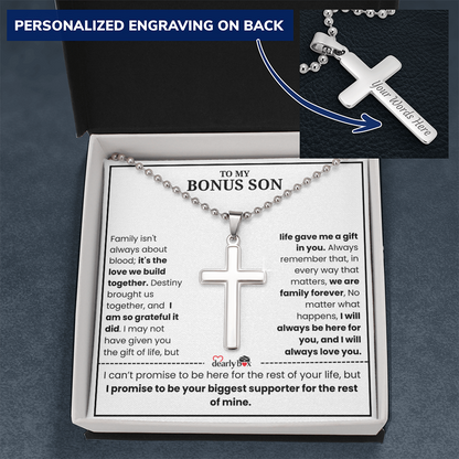 To My Bonus Son - "My Family Forever"
