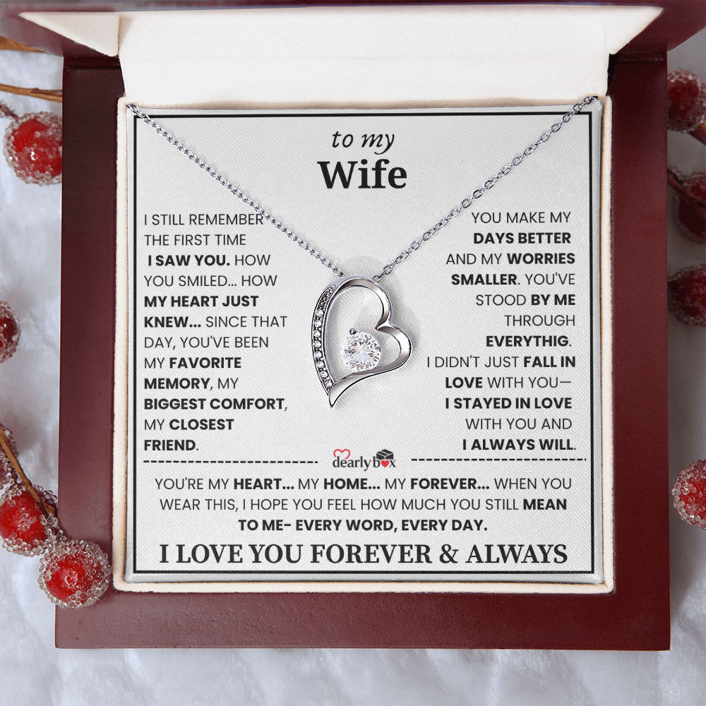 {Almost Sold Out] To my Wife Forever & Always Love Necklace