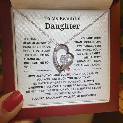 To My Daughter – Love You Forever Necklace