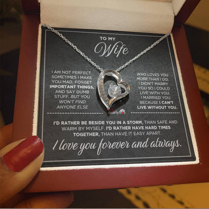 To My Wife - Love You Forever & Always Necklace