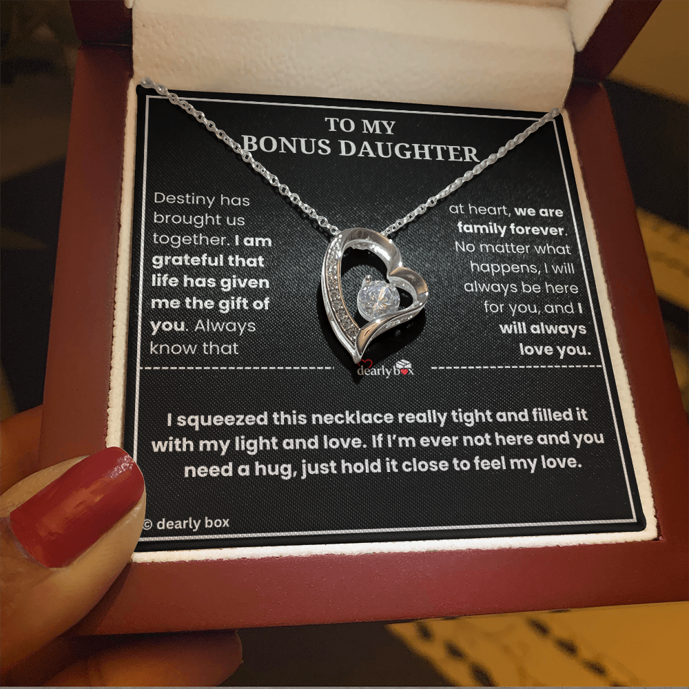 To My Bonus Daughter - "My Light & Love" Necklace