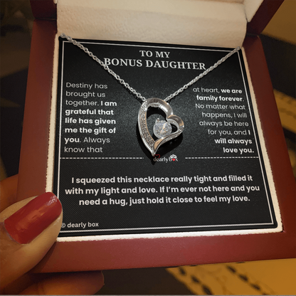To My Bonus Daughter - "My Light & Love" Necklace