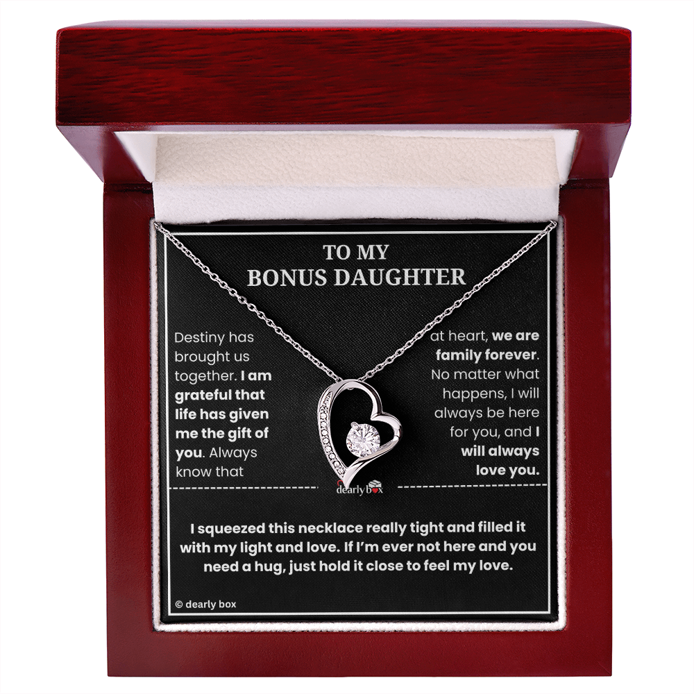 To My Bonus Daughter - "My Light & Love" Necklace