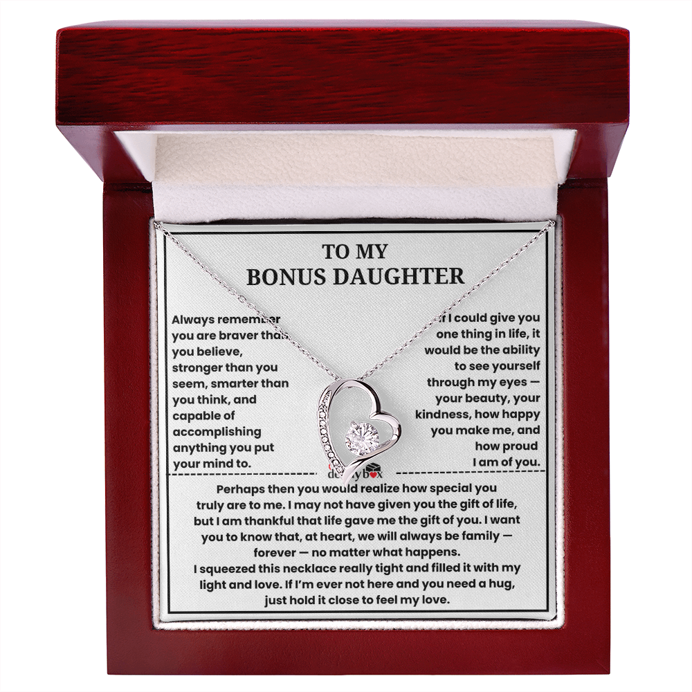 To My Bonus Daughter - "Family Love" Necklace