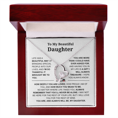 To My Daughter – Love You Forever Necklace