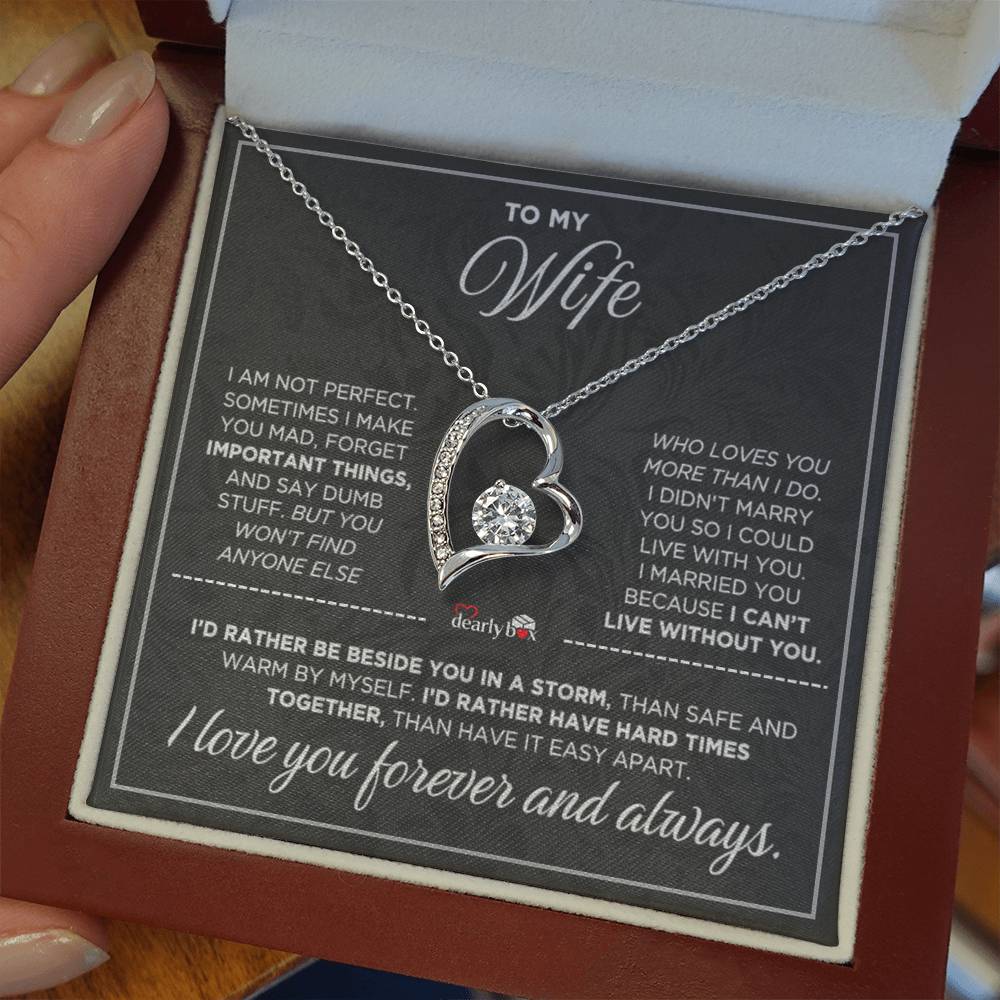 To My Wife - Love You Forever & Always Necklace