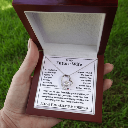 To My Future Wife Necklace - "You Complete Me" Forever Love Gift Set