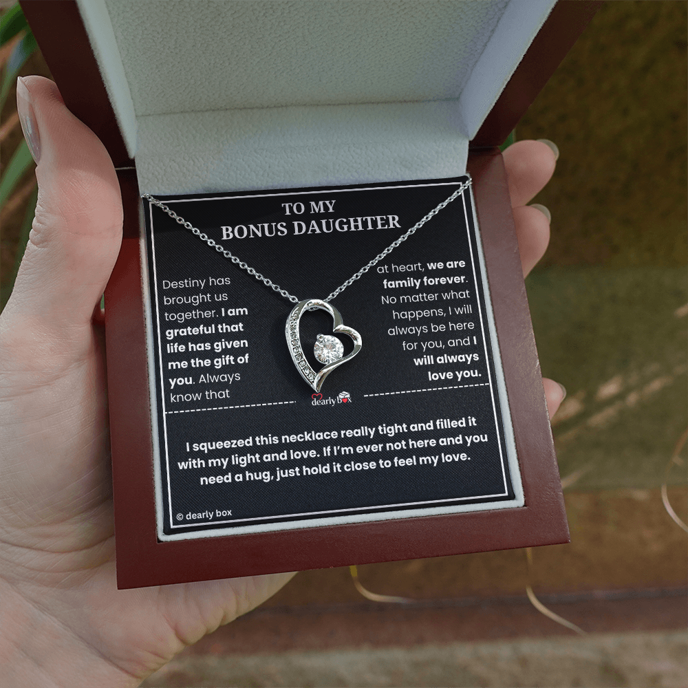 To My Bonus Daughter - "My Light & Love" Necklace