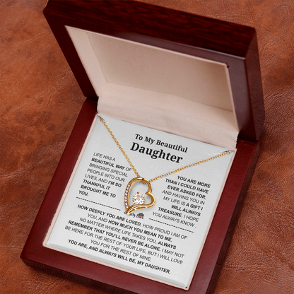 To My Daughter – Love You Forever Necklace
