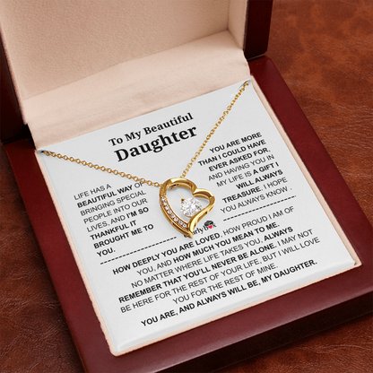 To My Daughter – Love You Forever Necklace