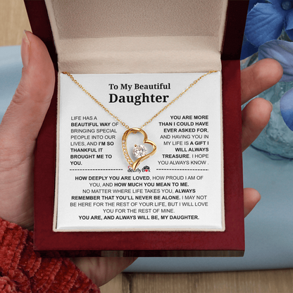 To My Daughter – Love You Forever Necklace