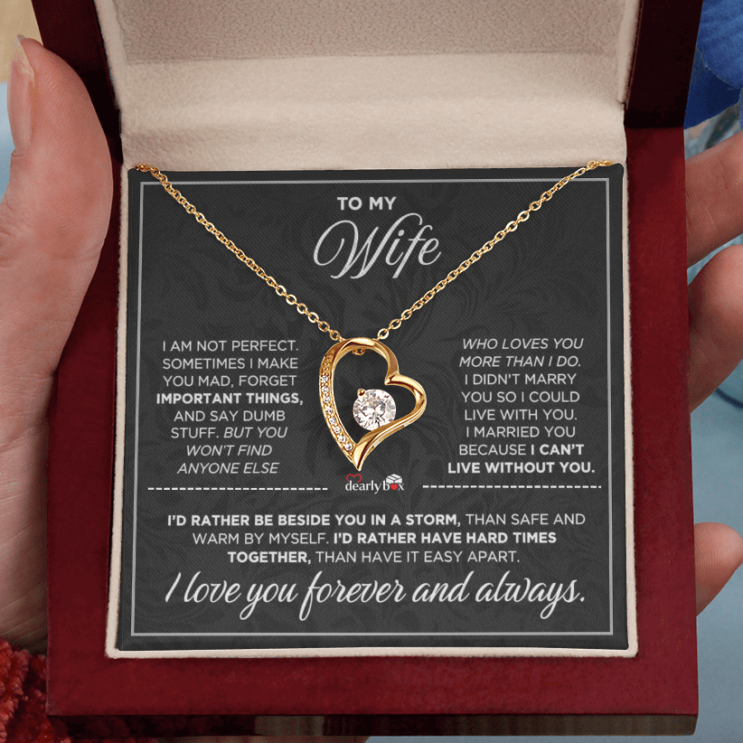 To My Wife - Love You Forever & Always Necklace