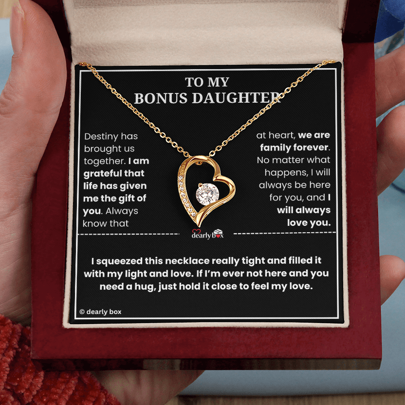 To My Bonus Daughter - "My Light & Love" Necklace