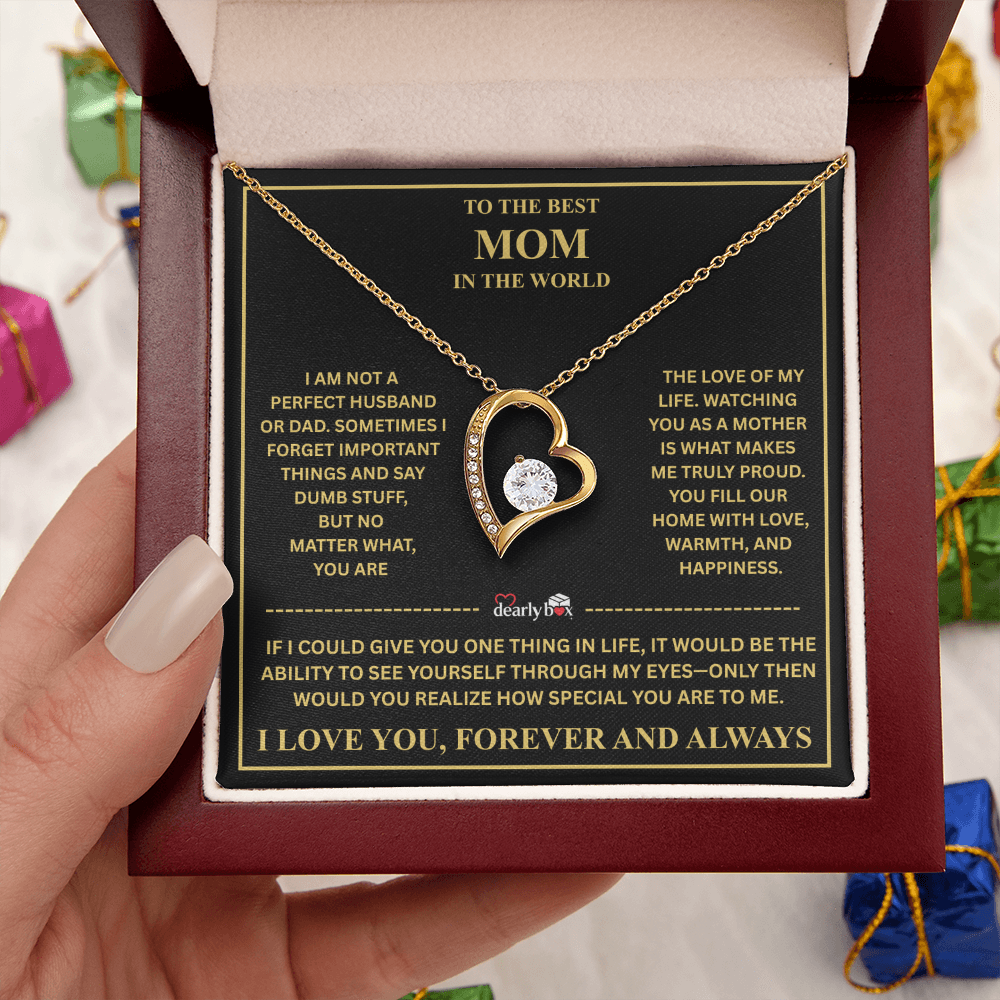 To The Best Mom - Forever Love Necklace