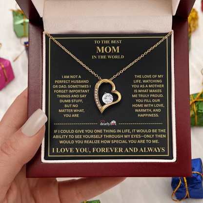 To The Best Mom - Forever Love Necklace