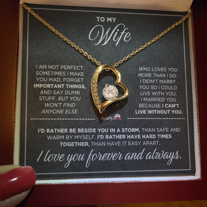 To My Wife - Love You Forever & Always Necklace