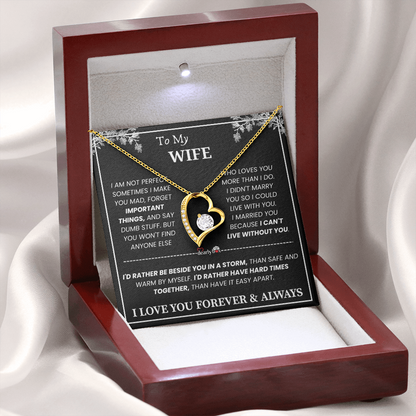 [Almost Sold Out] To My Wife - Love You Forever & Always Necklace