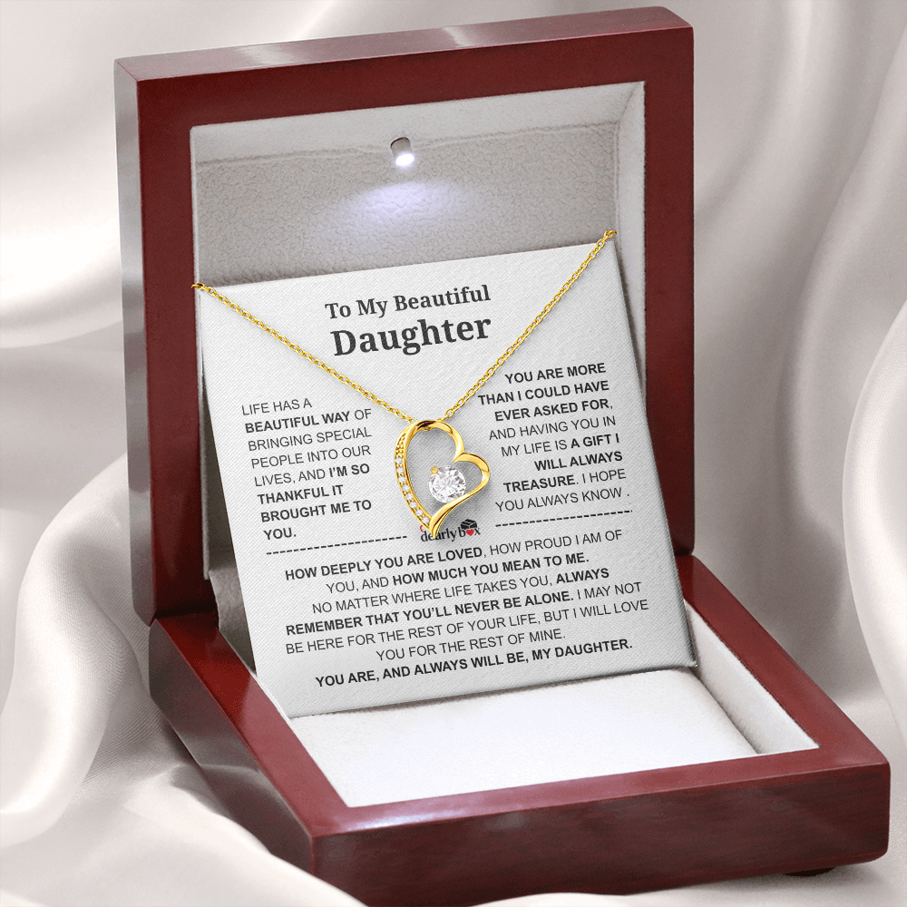 To My Daughter – Love You Forever Necklace