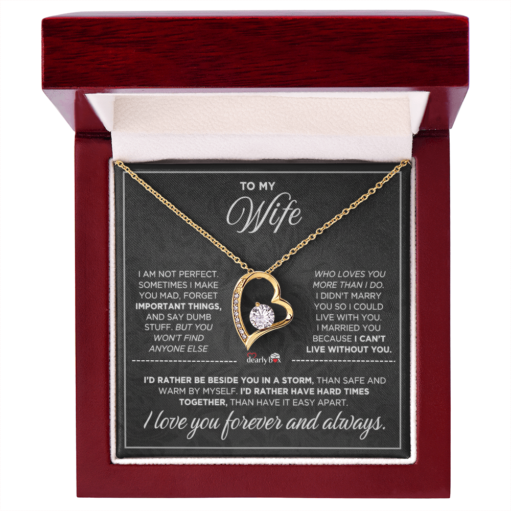 To My Wife - Love You Forever & Always Necklace