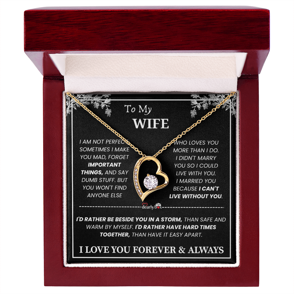 [Almost Sold Out] To My Wife - Love You Forever & Always Necklace