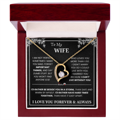 [Almost Sold Out] To My Wife - Love You Forever & Always Necklace