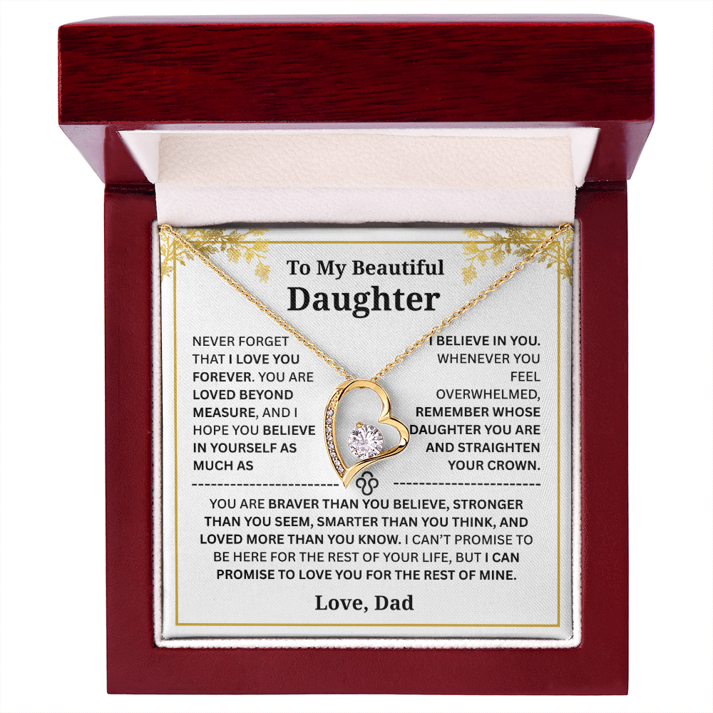To My Daughter – Love You Forever Necklace