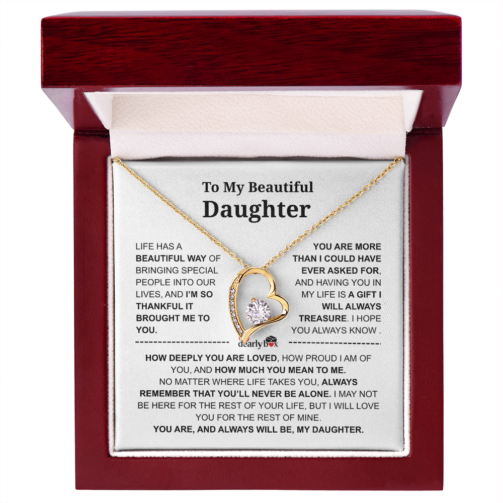 To My Daughter – Love You Forever Necklace