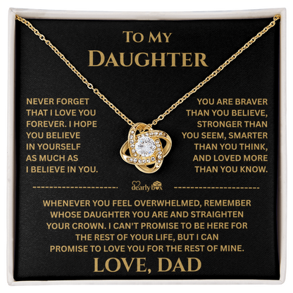 To My Daughter Gift From Dad "I Love You Forever"
