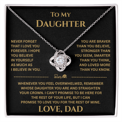 To My Daughter Gift From Dad "I Love You Forever"