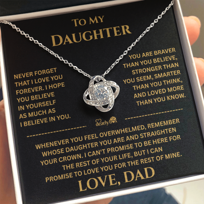 To My Daughter Gift From Dad "I Love You Forever"