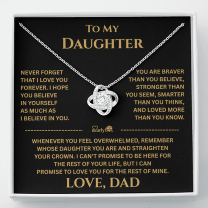 To My Daughter Gift From Dad "I Love You Forever"