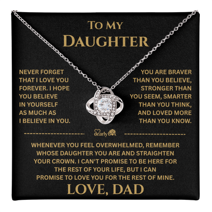 To My Daughter Gift From Dad "I Love You Forever"