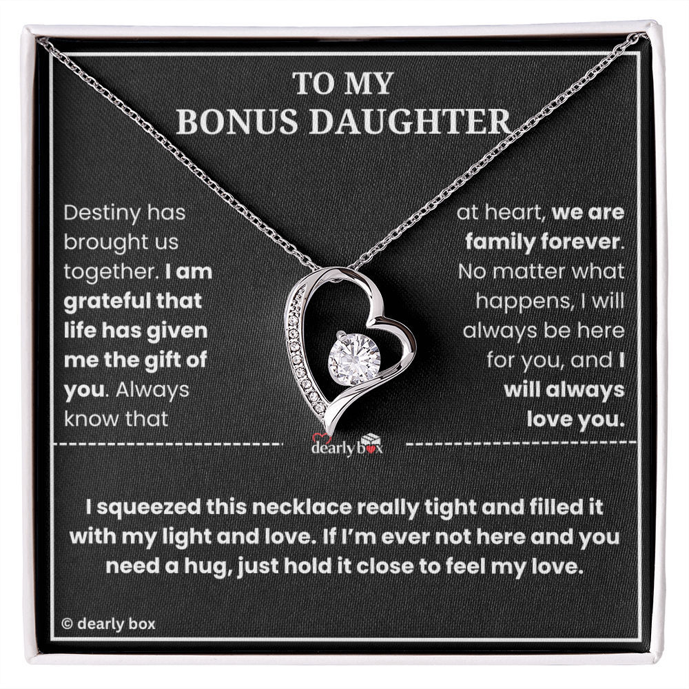 To My Bonus Daughter - "My Light & Love" Necklace