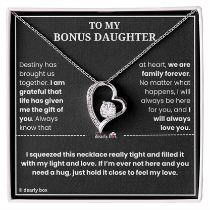 To My Bonus Daughter - "My Light & Love" Necklace